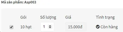 giá hạt giống măng tây trắng